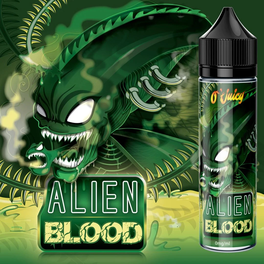 O JUICY ALIEN BLOOD — packaging