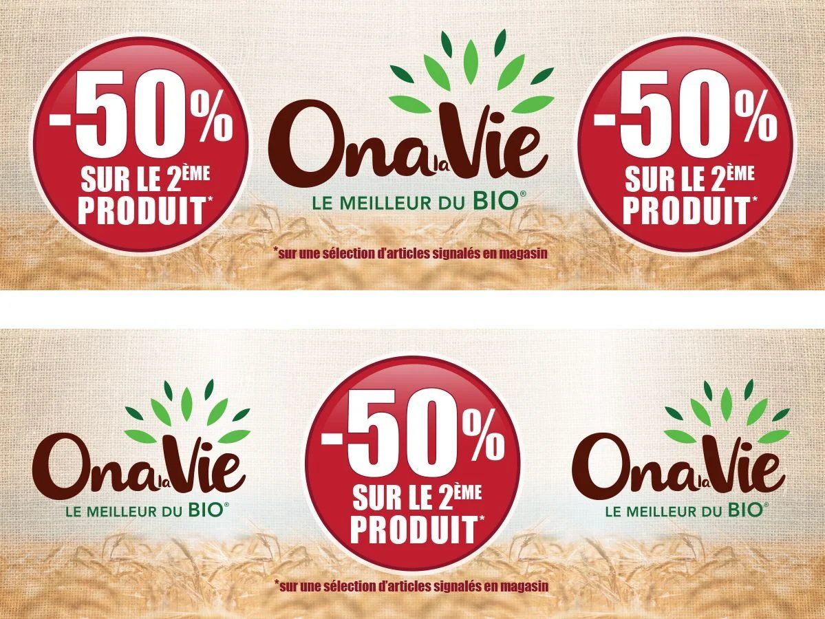 onalavie bache 50 pourcent 02 21 — affiche