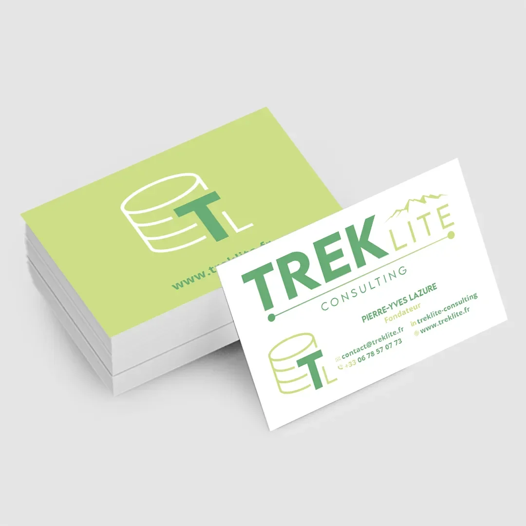 Déclinaison graphique Treklite sur carte