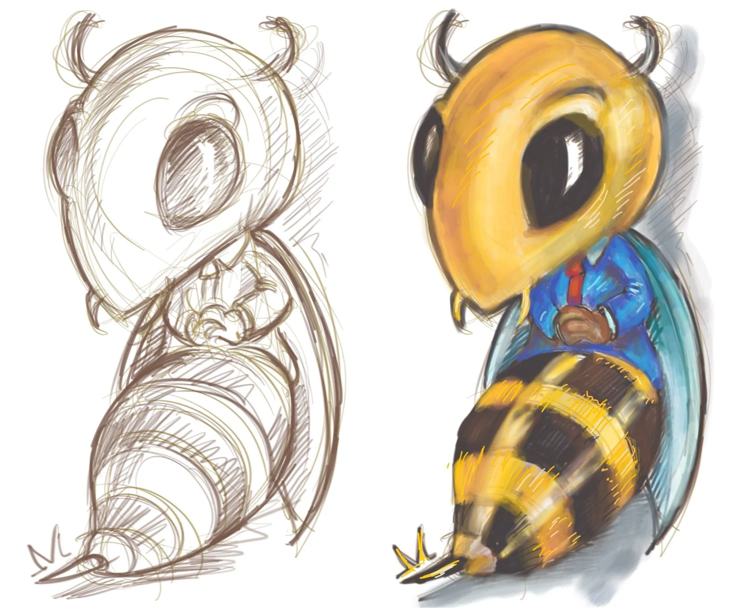 bee — personnage et mascotte