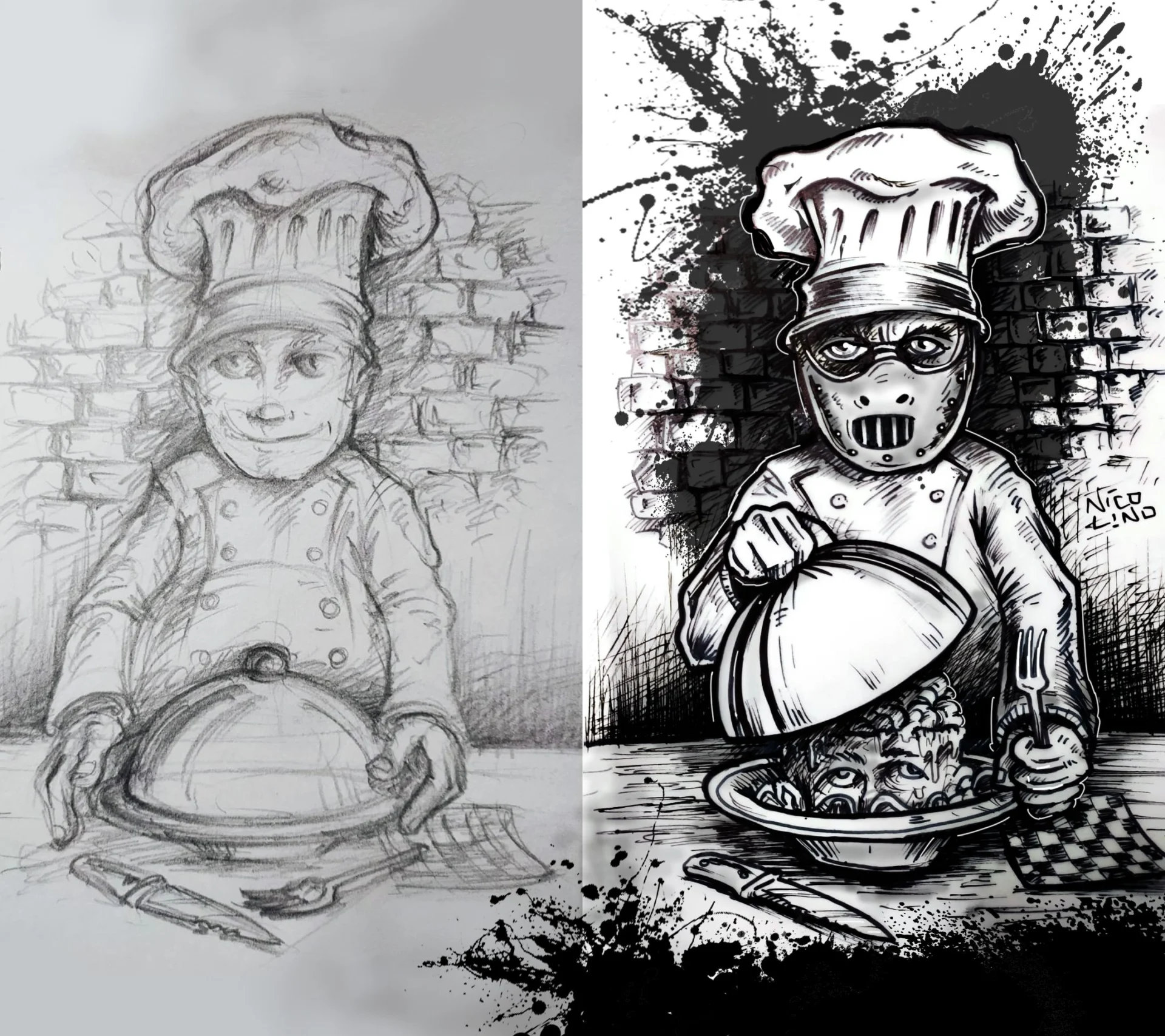 inktober 2020 CHEF — illustration Inktober