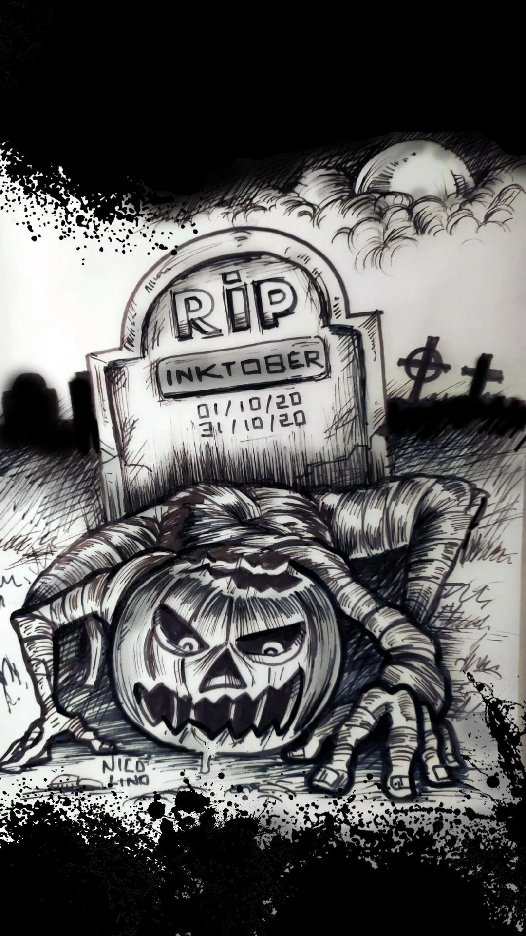 inktober 2020 CRAWL story — illustration Inktober