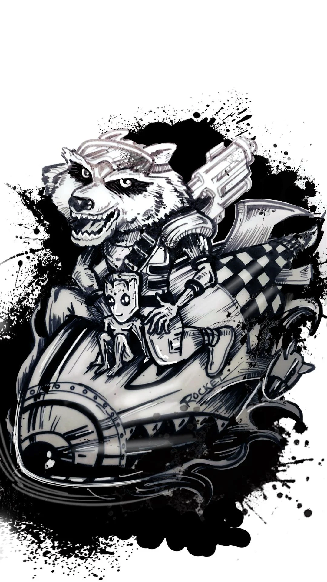 inktober 2020 ROCKET story — illustration Inktober