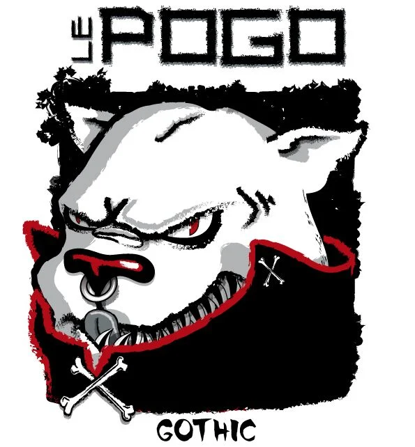 lepogo gothique logo — personnage et mascotte